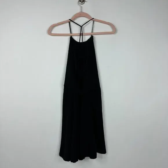 2/$30 ZARA Basic Halter Midi Slip Dress Black XS #A0667 - Picture 4 of 8
